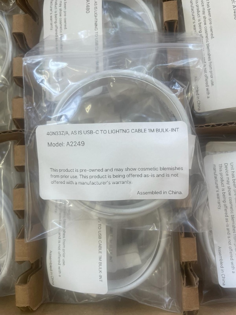 [59121005111] Apple Data Cable A2561 - Type C to Lightning - 1m - Bulk - Master Box - New