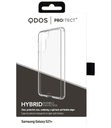 QDOS Hybrid Clear for Samsung S21+ - Clear rigid back with flexible sides.