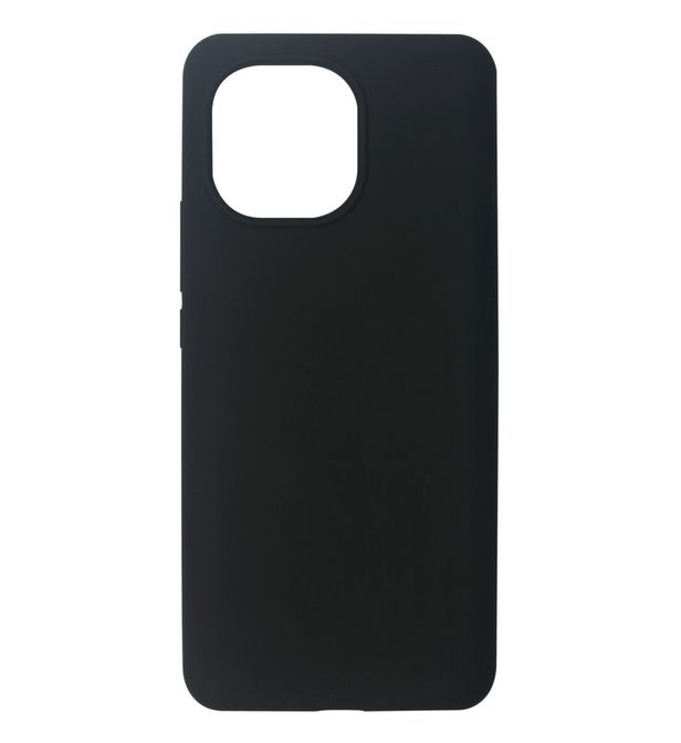 QDOS TOUCH Silicone Black for Xiaomi Mi 11 5G - liquid silicone case with micro fibre interior