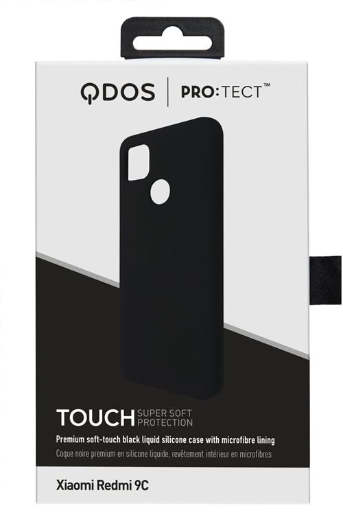 QDOS Touch Soft silicone Case for Redmi 9C-Black