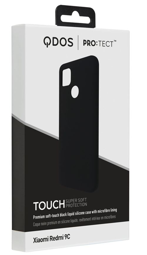 QDOS Touch Soft silicone Case for Redmi 9C-Black