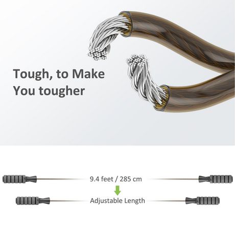 Letscom Letsfit Jump Ropes JR01 Gray