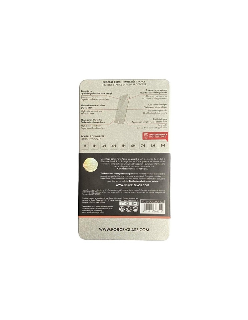 BIGBEN Force Glass Screen Protector for Samsung A8 - Retail Pack - Sealed