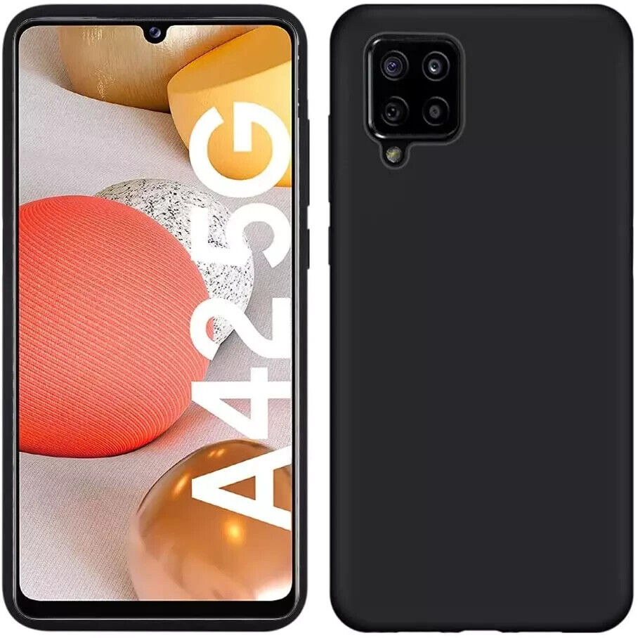 QDOS Touch Soft silicone Case for Galaxy A42 5G-Black - Retail Pack - Sealed