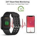 Letscom 205 SMARTWATCH BLACK