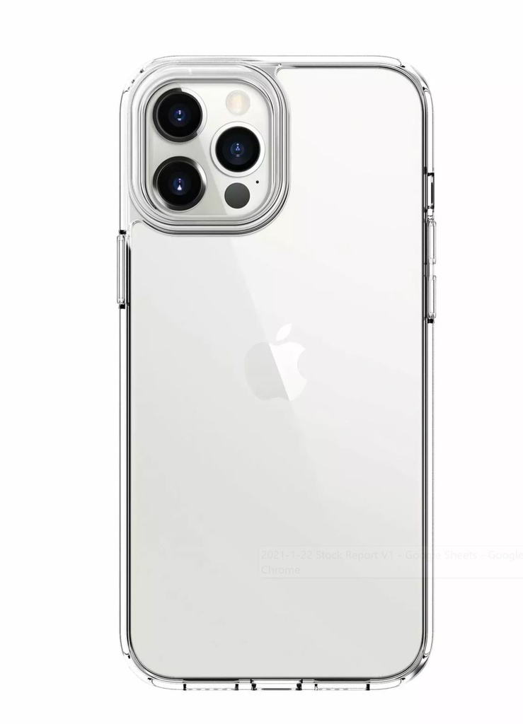 QDOS Hybrid Clear for iPhone 12 Pro Max - Clear rigid back with flexible sides