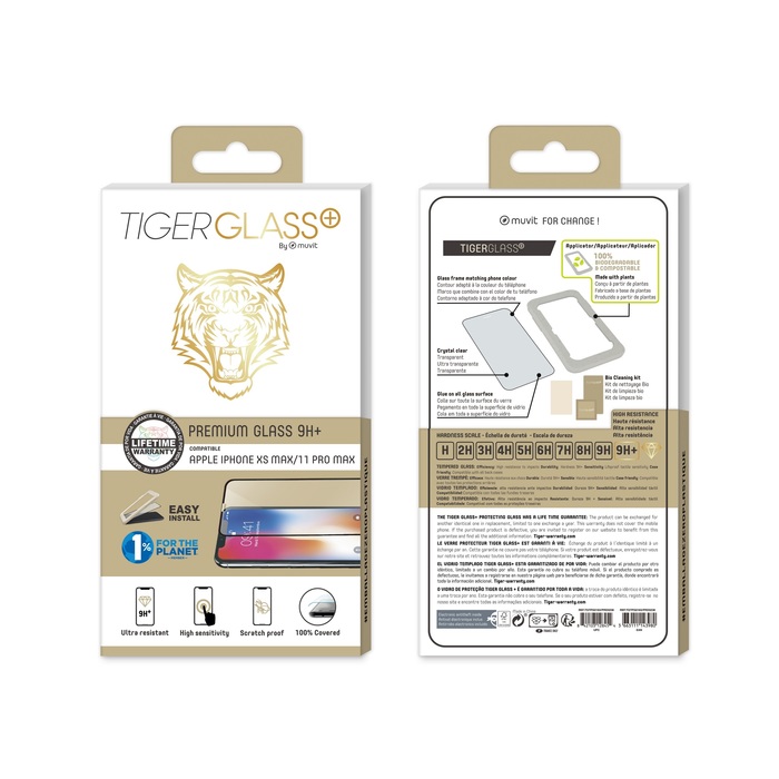 Muvit Screen Protector Tiger Glass compatible with iPhone 11 Pro Max/XS Max