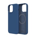 QDOS case TOUCH Pure with SNAP Blue, compatible with MagSafe Accessories for iPhone 13 Pro