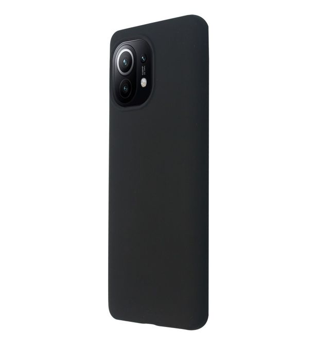 QDOS TOUCH Silicone Black for Xiaomi Mi 11 5G - liquid silicone case with micro fibre interior - Retail Pack - Sealed