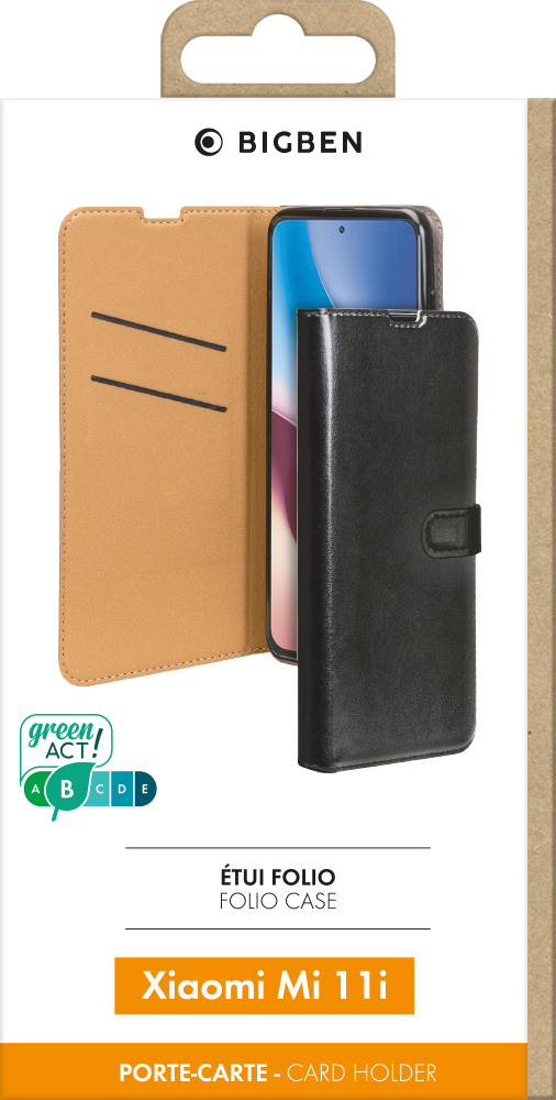 BIGBEN Case Wallet Black for Xiaomi MI 11 - New - retail Pack - Sealed