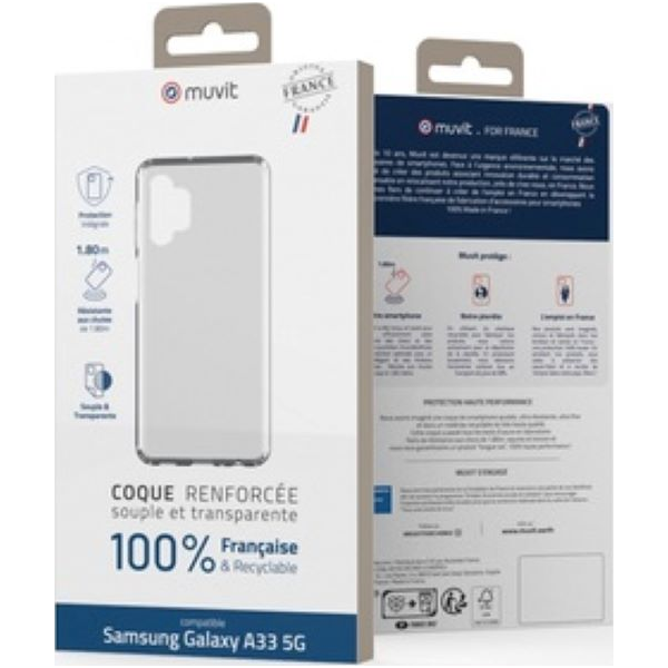 Muvit Case MADINF Samsung A33 5G Transparent - Retail Pack - Sealed