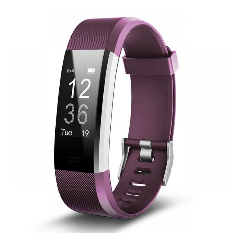 Letscom Fitness Tracker ID115U PURPLE