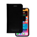 dBramante1928 Leather Folio Case 2 in 1 Wallet for iPhone 12 Mini-Black