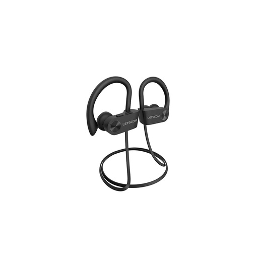 [69146003141] Letscom Wireless Sport Headphone U8I - BLACK - with Pouch Bag - Retail Pack - Sealed - New