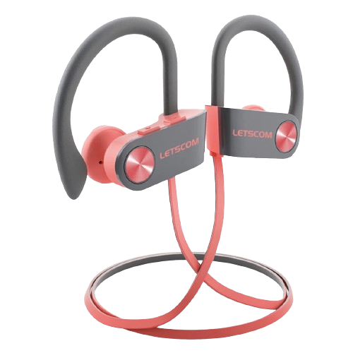 [69146058141] Letscom Wireless Sport Headphone U8i - PINK/GREY  in Zip Box  - unbranded - Retail Pack - Sealed - New
