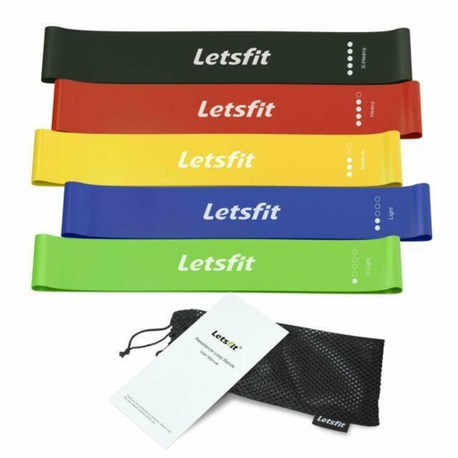 [72146008141] Letscom Resistance Loop Bands LETSFIT LF-JSD01-5P