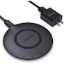 [70146012141] Letscom Wireless Charger 15W - Super P with AC Plug US Spec - Black