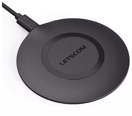 [70146003141] Letscom Wireless Charger 15W with US Charger - W06A - Black