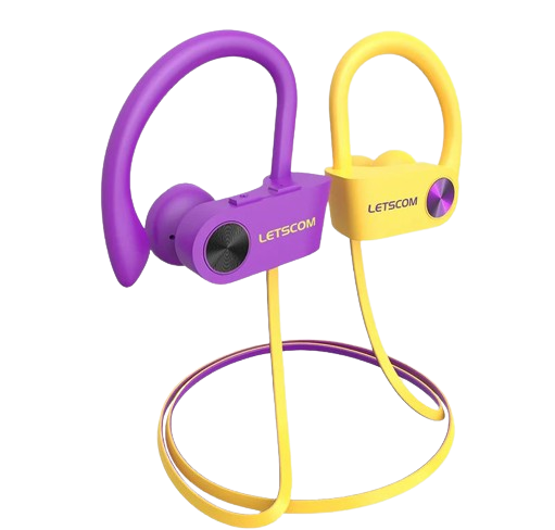 [69146039141] Letscom Wireless Sport Headphone U81i - PURPLE YELLOW