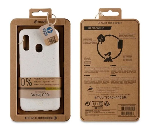 [61157005141] Muvit 100 % Eco-Friendly for Galaxy A20E-White