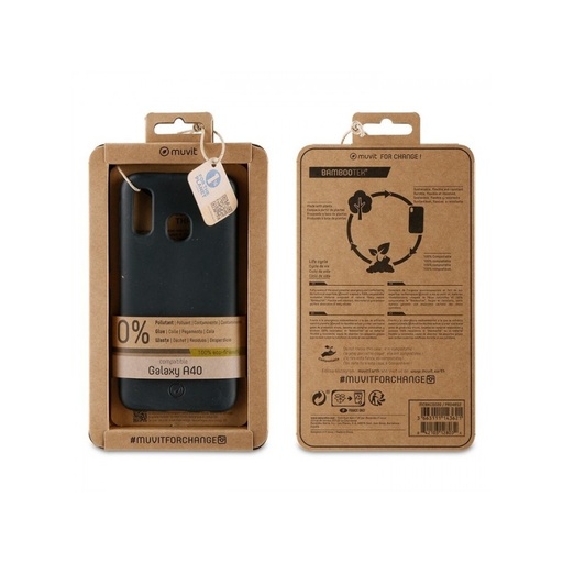 [61157006141] Muvit 100 % Eco-Friendly for Galaxy A40-Black