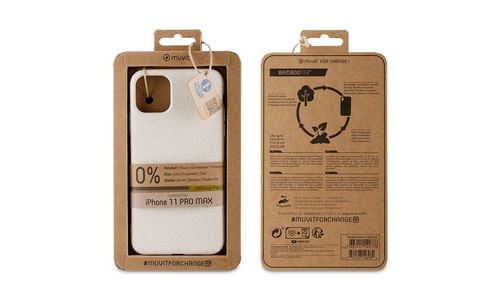[61157011141] Muvit 100 % Eco-Friendly for iPhone 11 Pro Max-White