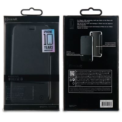 [61157022141] Muvit Folio Case for iPhone X-Black