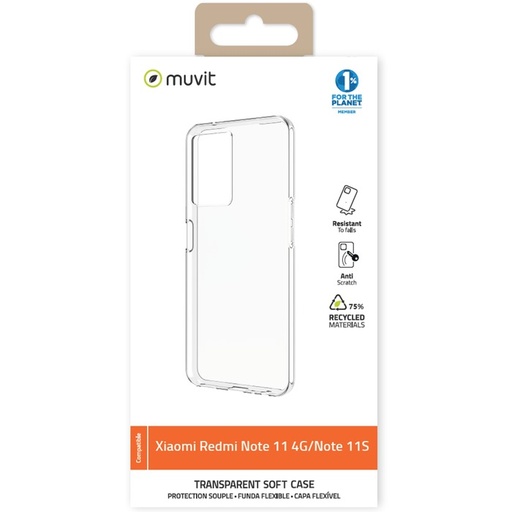 [61157037141] Muvit Soft Case for Redmi Note 11 4G/Note 11S