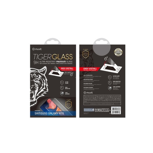 [77157058141] Muvit Screen Protector TIGER GLASS compatible with Galaxy A70