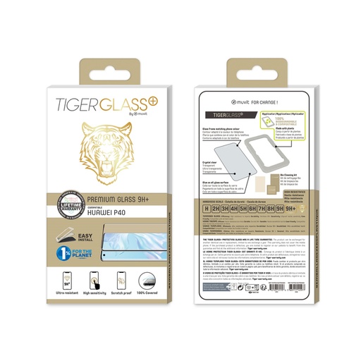 [77157072141] Muvit Sreen Protector Tiger compatible with Huawei P40