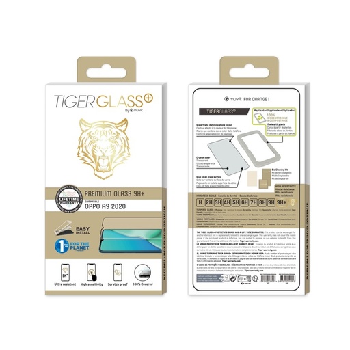[77157045141] Muvit Sreen Protector Tiger compatible with Oppo A9 20 V2