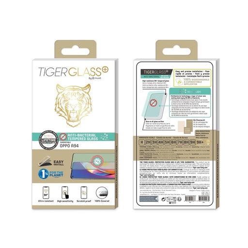[77157008141] Muvit Sreen Protector Tiger compatible with Oppo A94