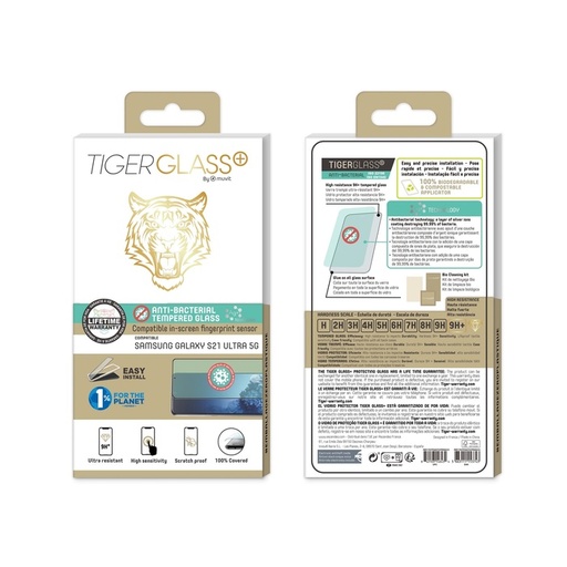 [77157015141] Muvit Sreen Protector Tiger compatible with Samsung S21Ul