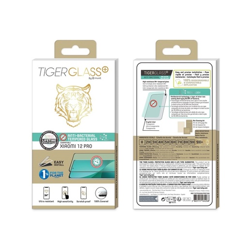 [77157012141] Muvit Screen Protector Tiger compatible with Xiaomi 12 Pro