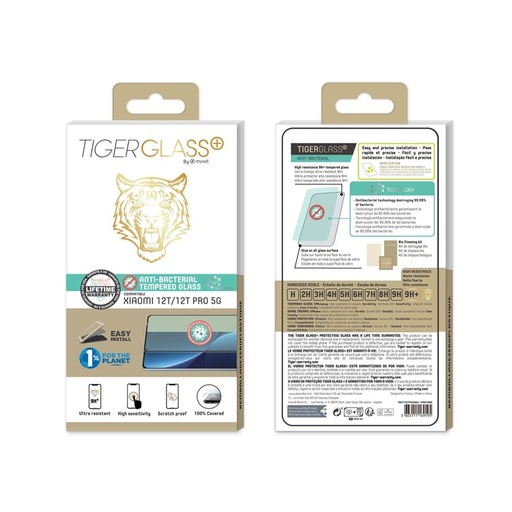 [77157064141] Muvit Screen Protector Tiger compatible with Xiaomi 12T/12T Pro 5G