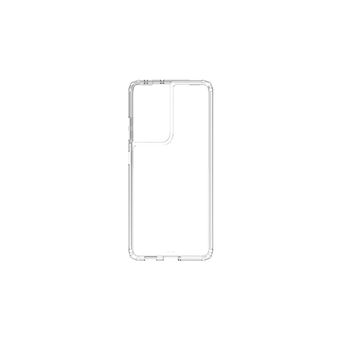 [61154015141] QDOS Hybrid Clear for Samsung S21 Ultra - Clear rigid back with flexible sides