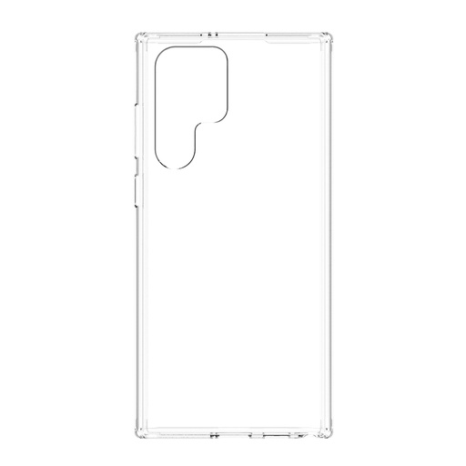 [61154016141] QDOS Hybrid Clear for Samsung S22 Ultra - Clear rigid back with flexible sides.