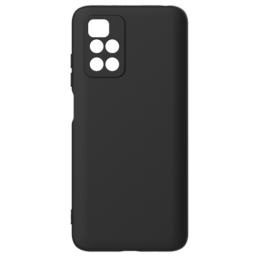 [61154025141] QDOS TOUCH Silicone Black for Xiaomi Redmi 10 4G - TPU case with soft touch liquid silicone coating with micro fibre interior