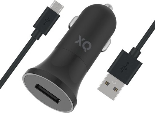 [65162001141] Xqisit Car Charger USB-A with cable Micro USB - Retail Pack - Sealed - New