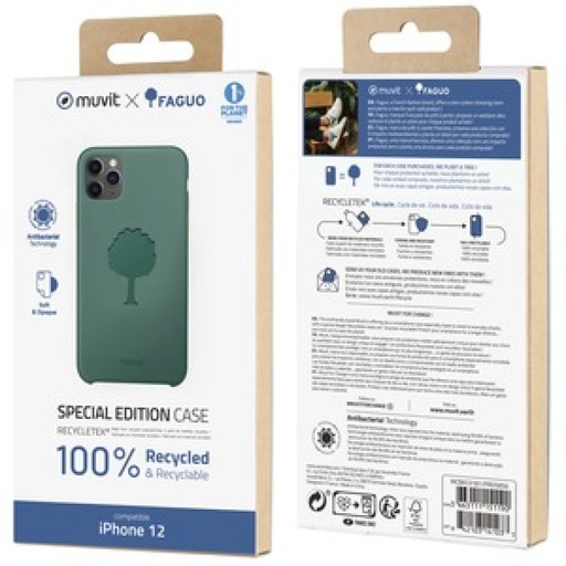 [61157091141] Muvit Case FAGUO IP12MINI VERT - Retail Pack - Sealed