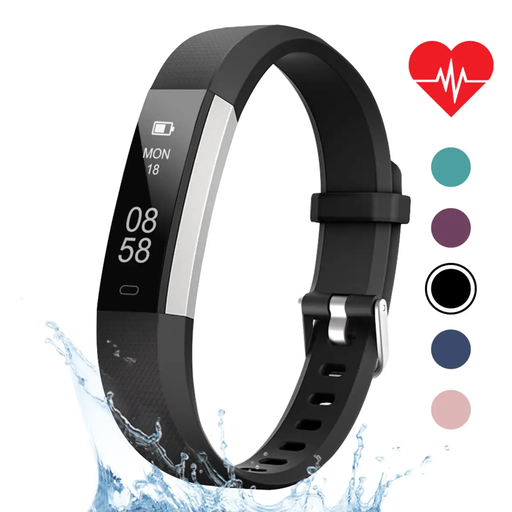 [71146042141] Letscom Fitness Tracker ID115UHR BLACK