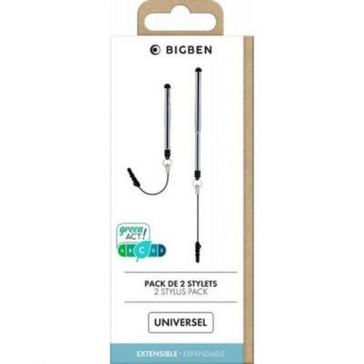 [86159001141] Bigben 2 telescopic Universal Stylus Pack
